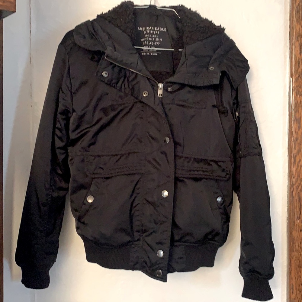 Black winter coat